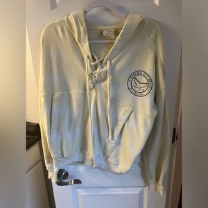 Yellow Ty dye pullover from Panama City Beach